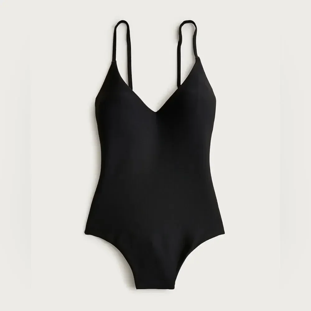 NWT J CREW Lana one-piece in Classic Sculpt™ in black